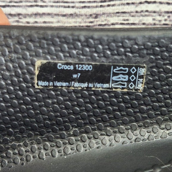 Crocs Womens Shoes Ballet Flats Size 7 Solid Black Cap Toe Shiny - Picture 12 of 12